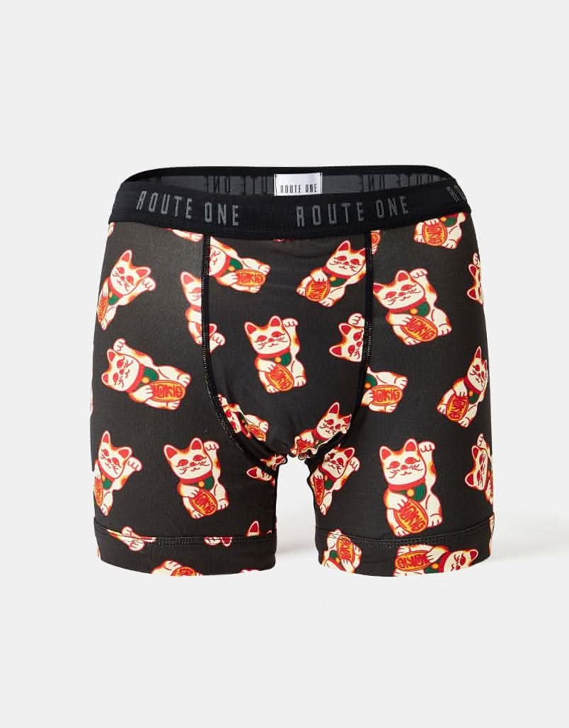 Route One Classic Boxer Shorts 2 Pack - Lucky Cat/F-It