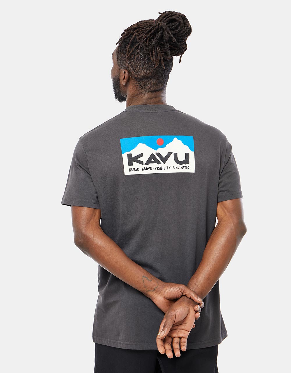 Kavu Klear Above Etch Art T-Shirt - Black Liquorice
