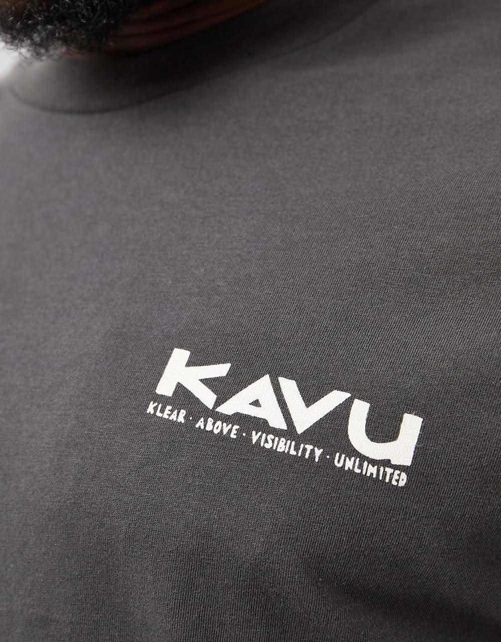 Kavu Klear Above Etch Art T-Shirt - Black Liquorice