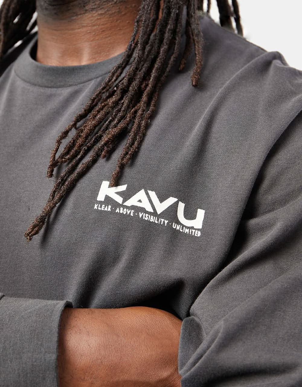 Kavu Etch Art L/S T-Shirt - Black Liquorice