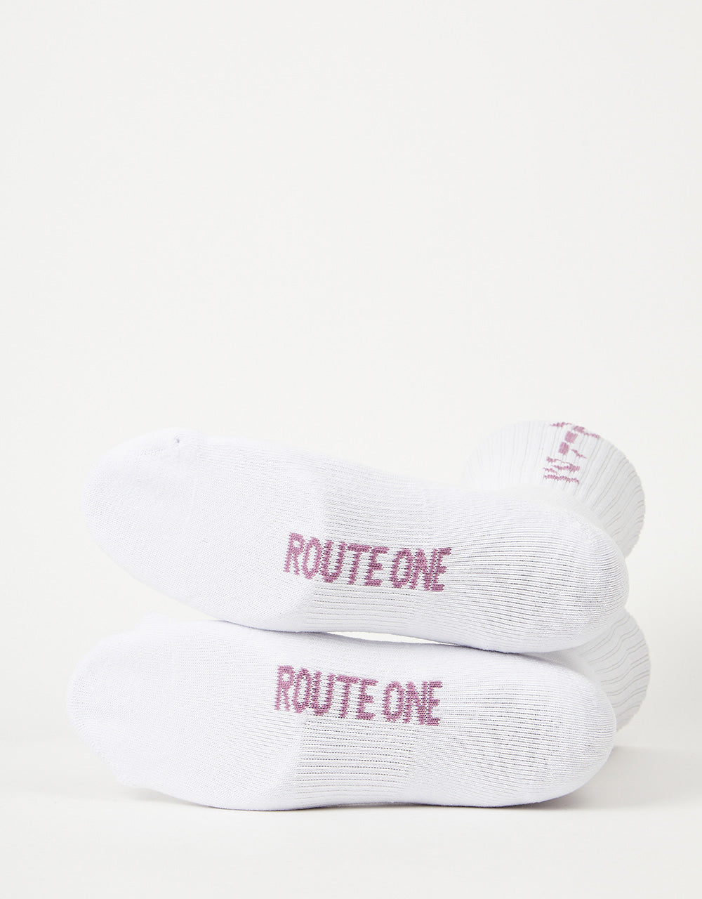 Route One Katakana Socks - White