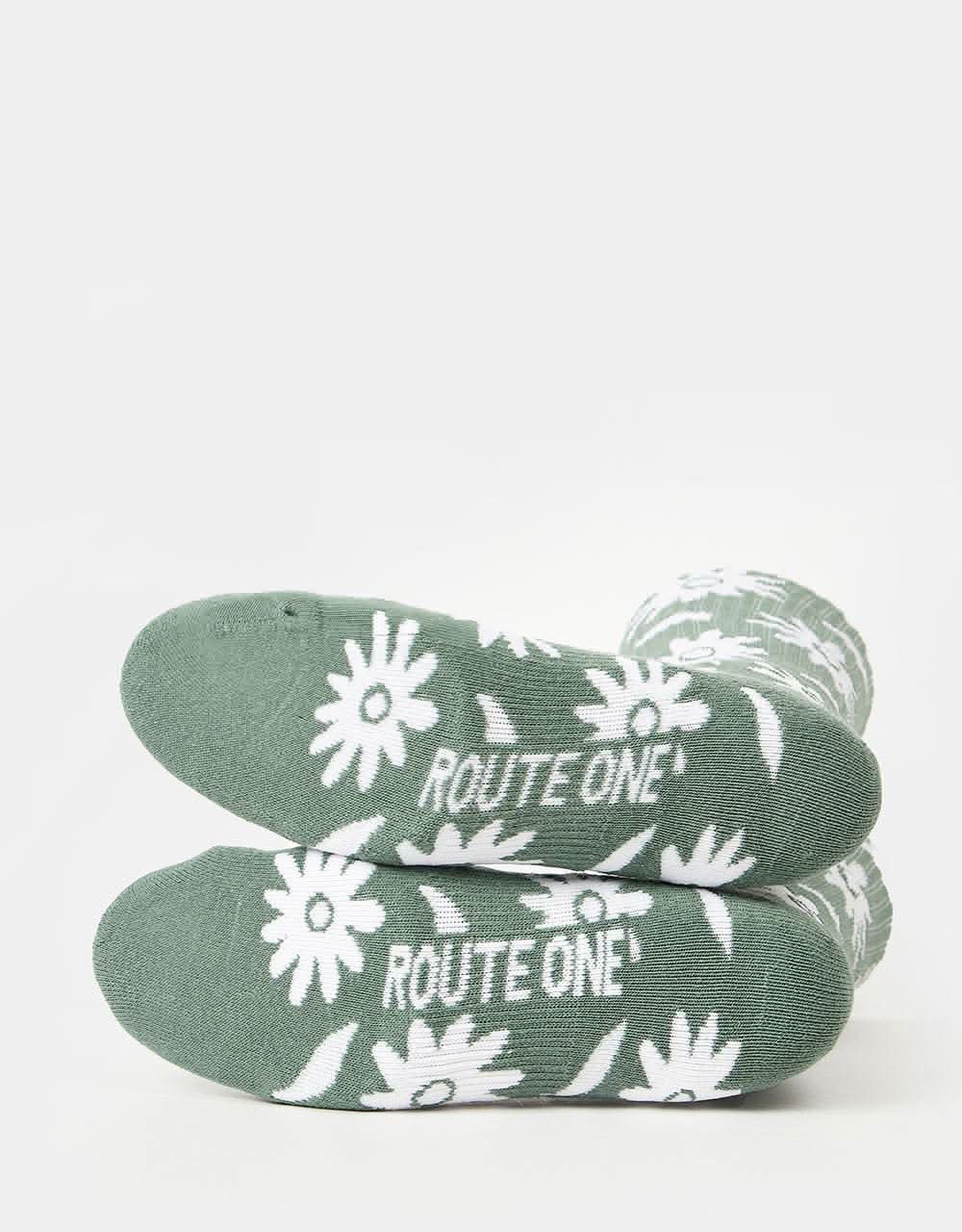 Route One Growth Socks - Green