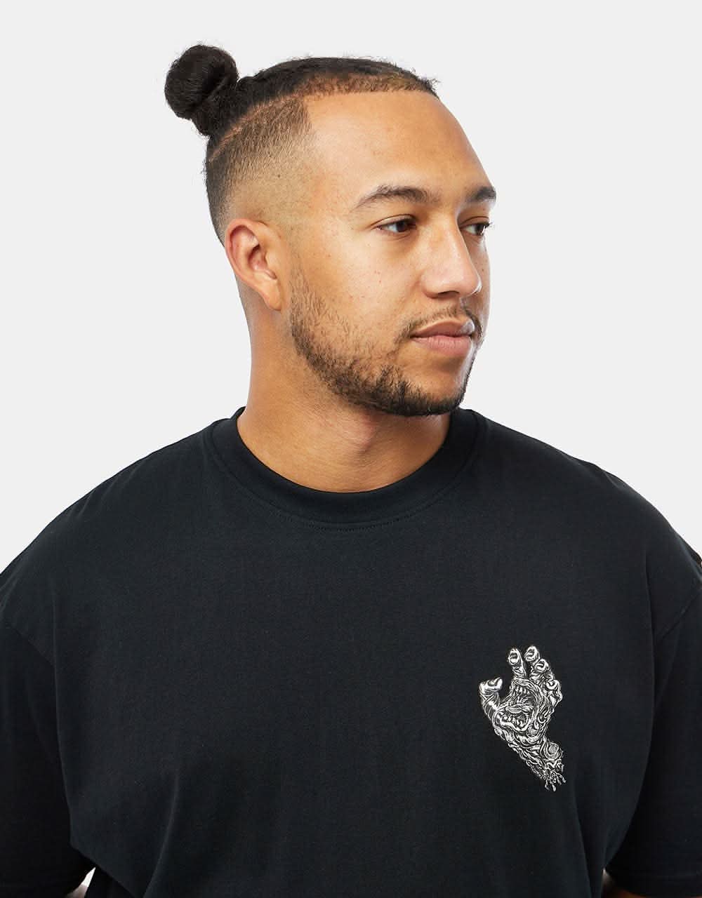 Santa Cruz Alive Hand T-Shirt - Black