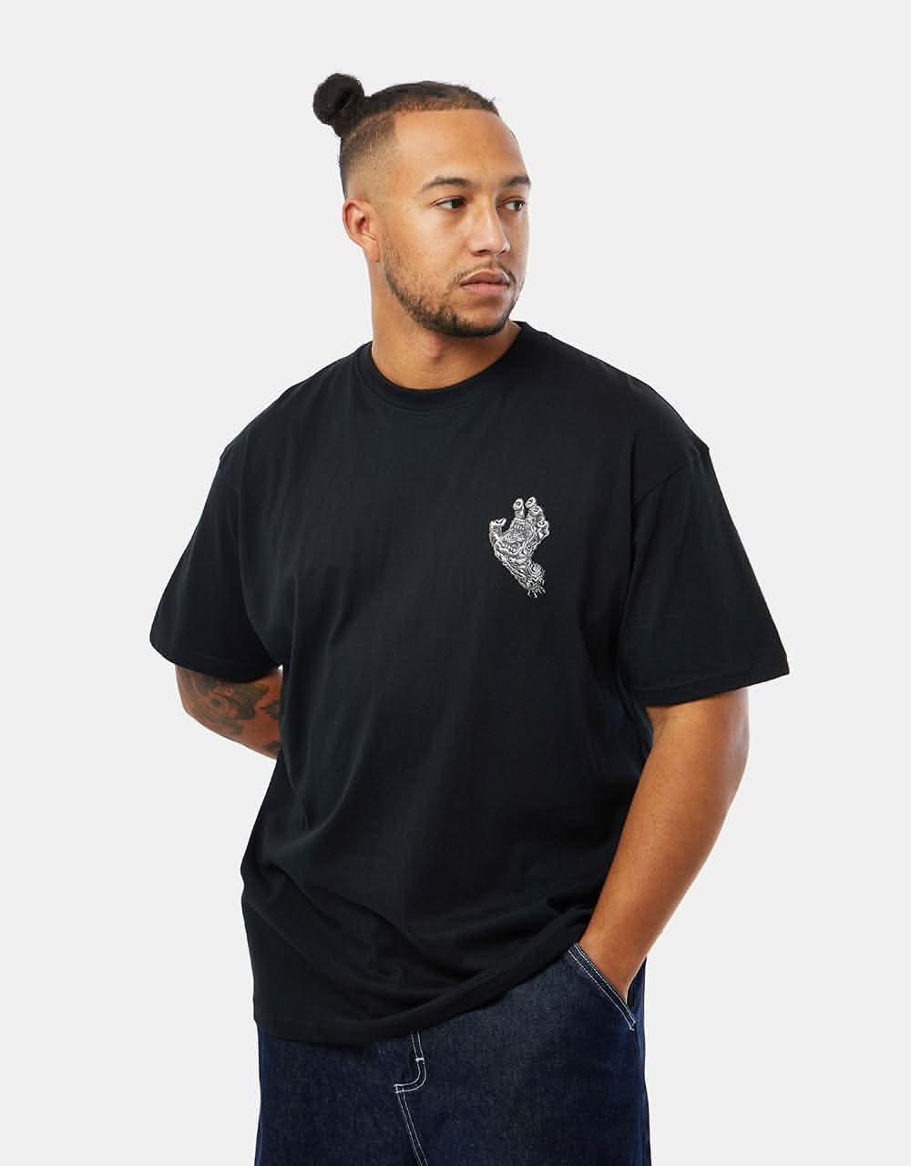 Santa Cruz Alive Hand T-Shirt - Black