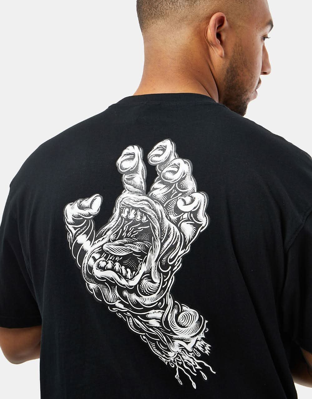Santa Cruz Alive Hand T-Shirt - Black