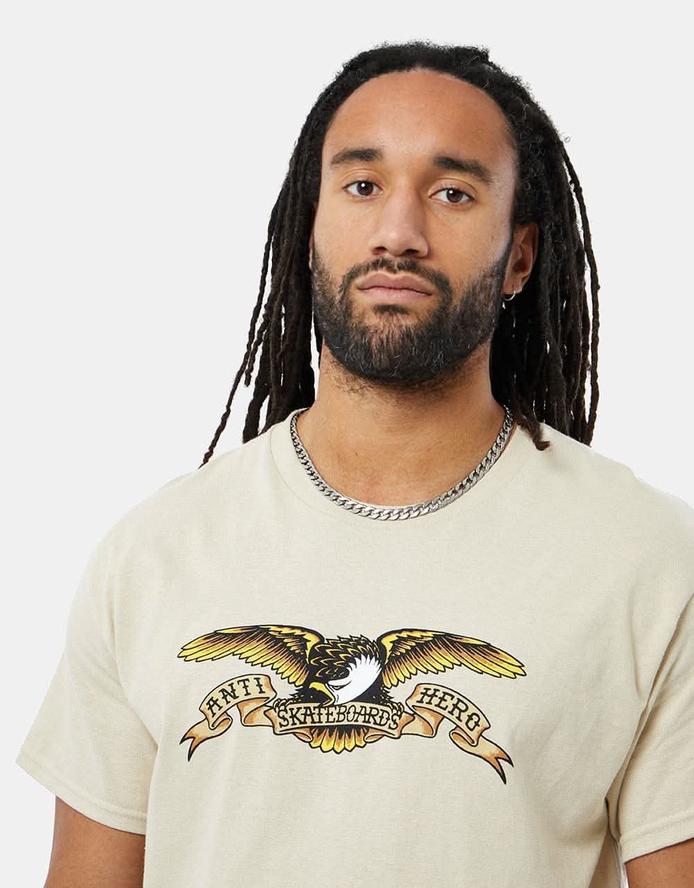 Anti Hero Eagle T-Shirt - Sand/Multi