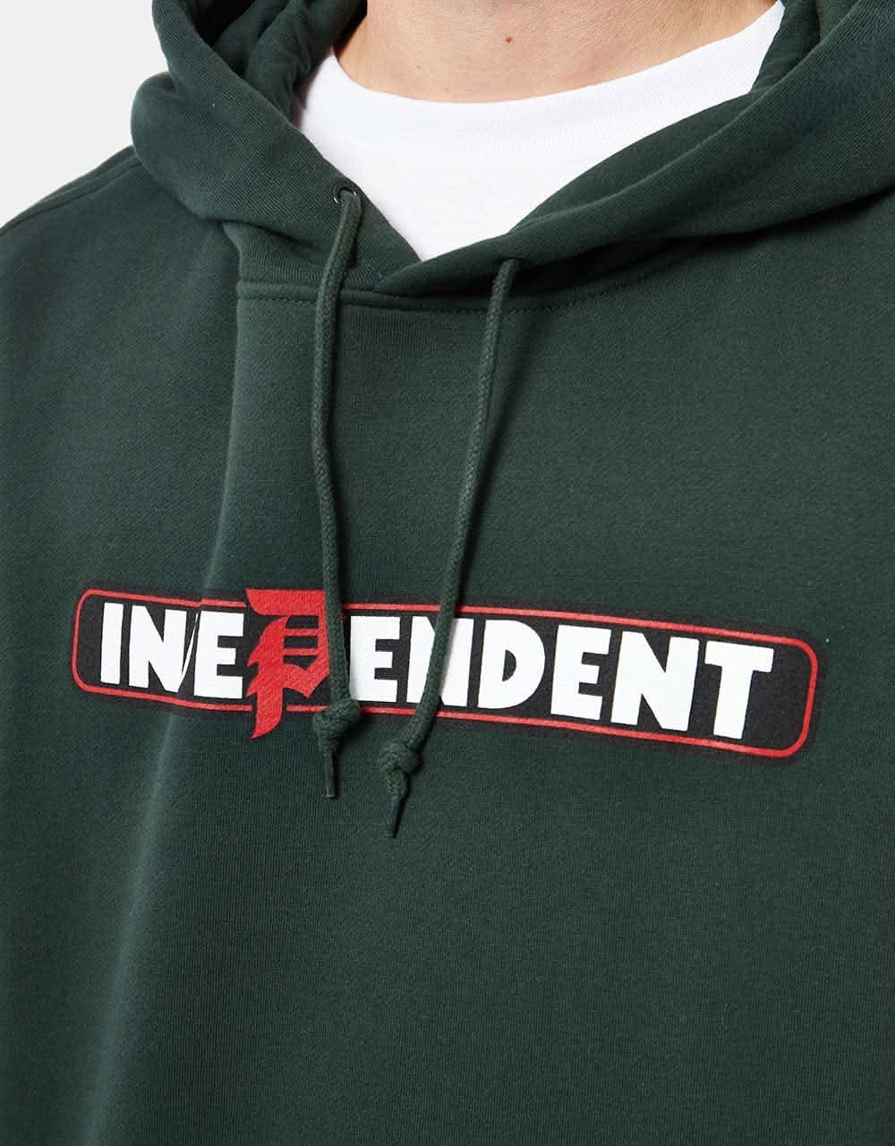 Primitive x Independent Bar Metallic Gold Pullover Hoodie - Dark Green