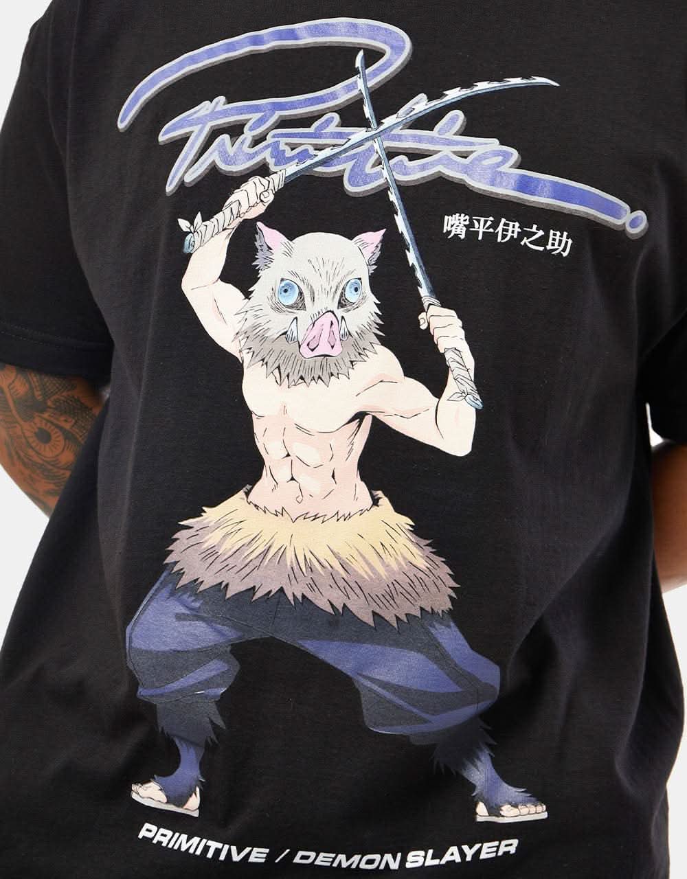 Primitive x Demon Slayer Inosuke T-Shirt - Black