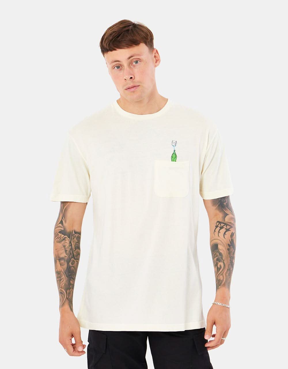 RIPNDIP Stripndip Pocket T-Shirt - Natural