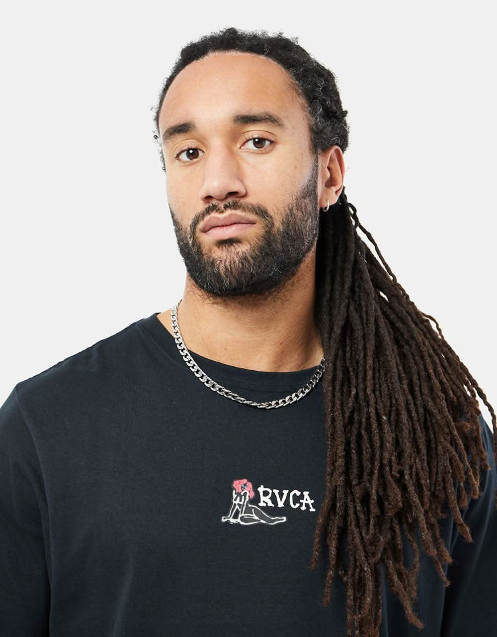 RVCA x Mark Oblow Snake T-Shirt - Black