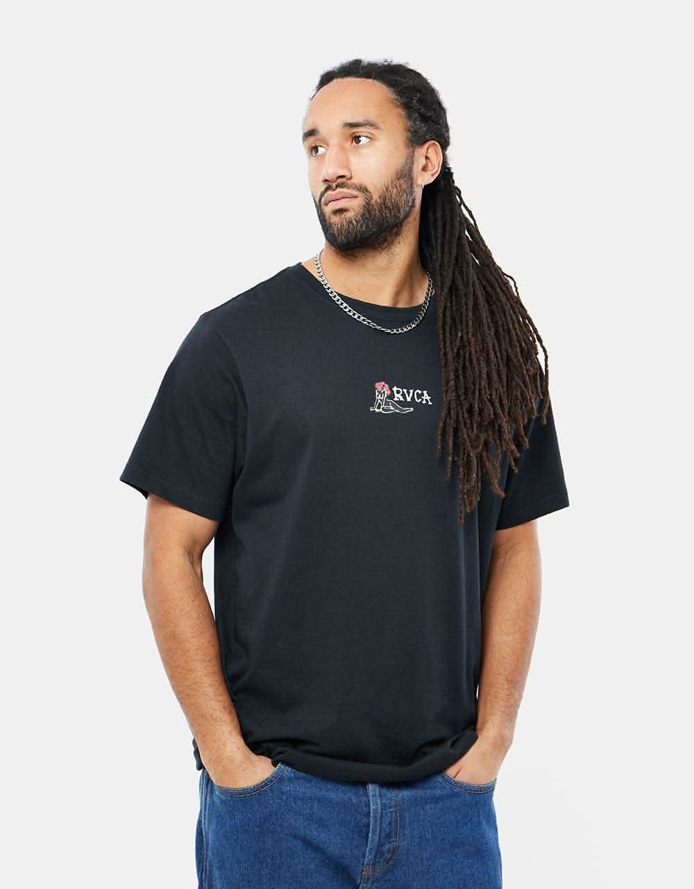 RVCA x Mark Oblow Snake T-Shirt - Black