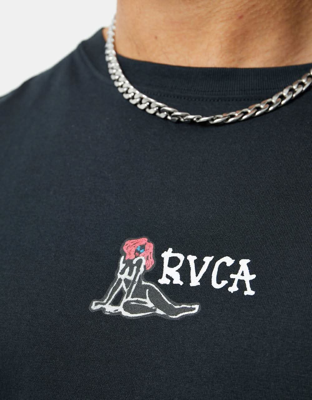 RVCA x Mark Oblow Snake T-Shirt - Black
