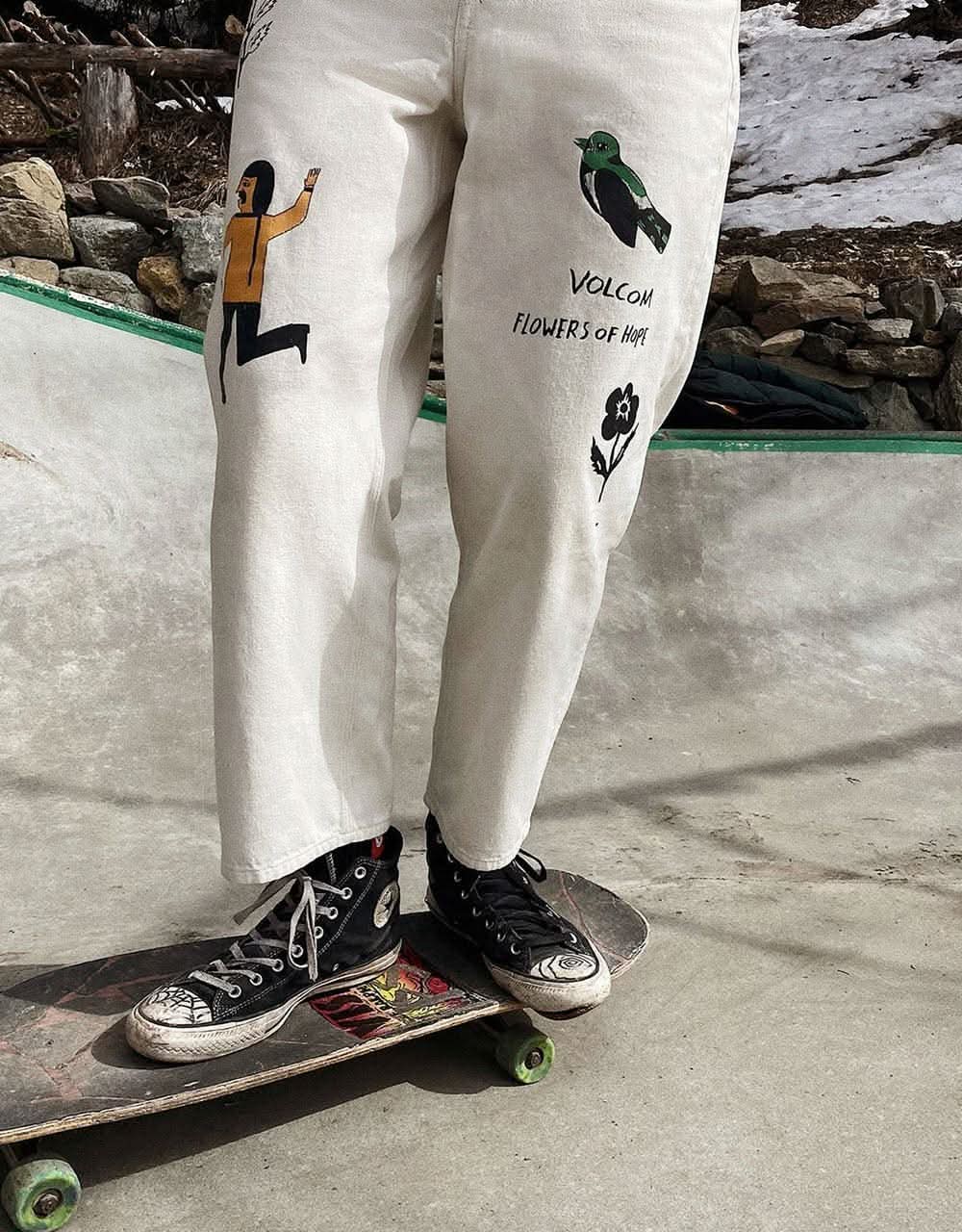 Volcom x Bob Mollema Denim Jeans - Whitecap Grey