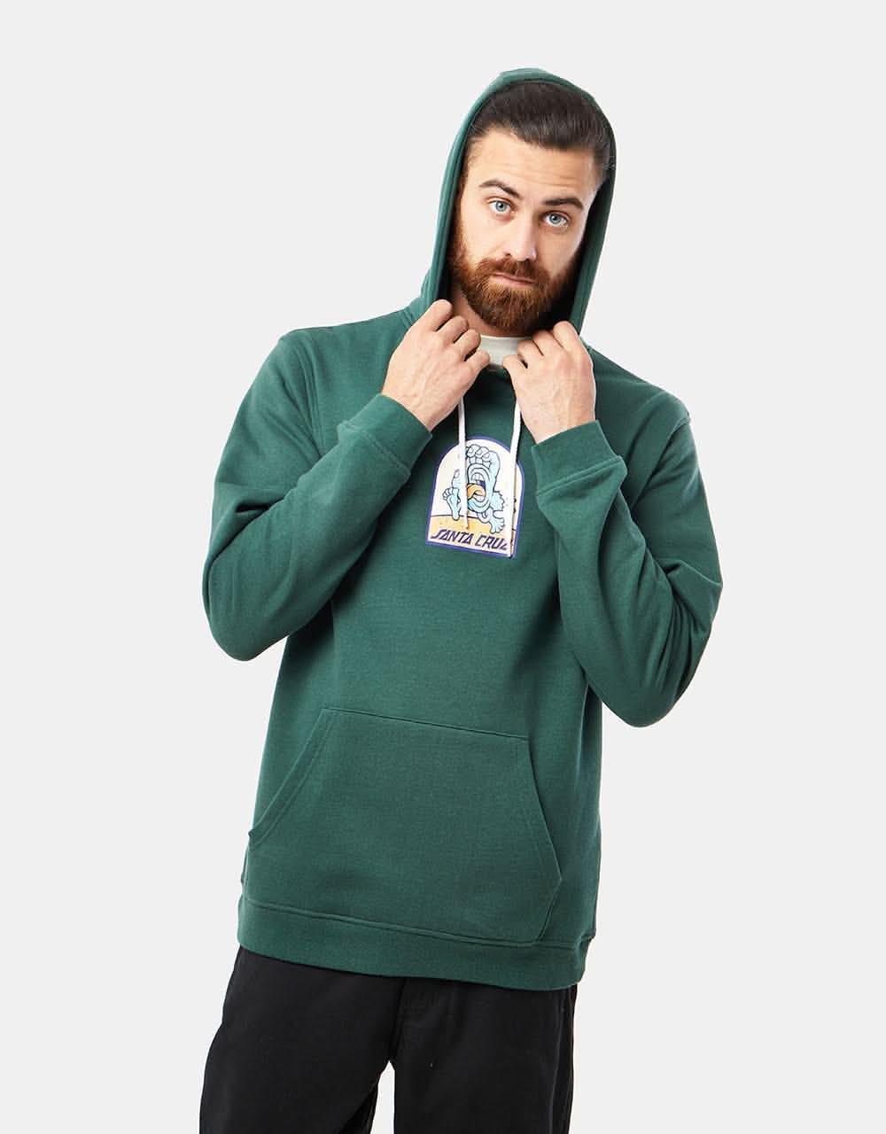 Santa Cruz Beach Bum Hand Pullover Hoodie - Cedar