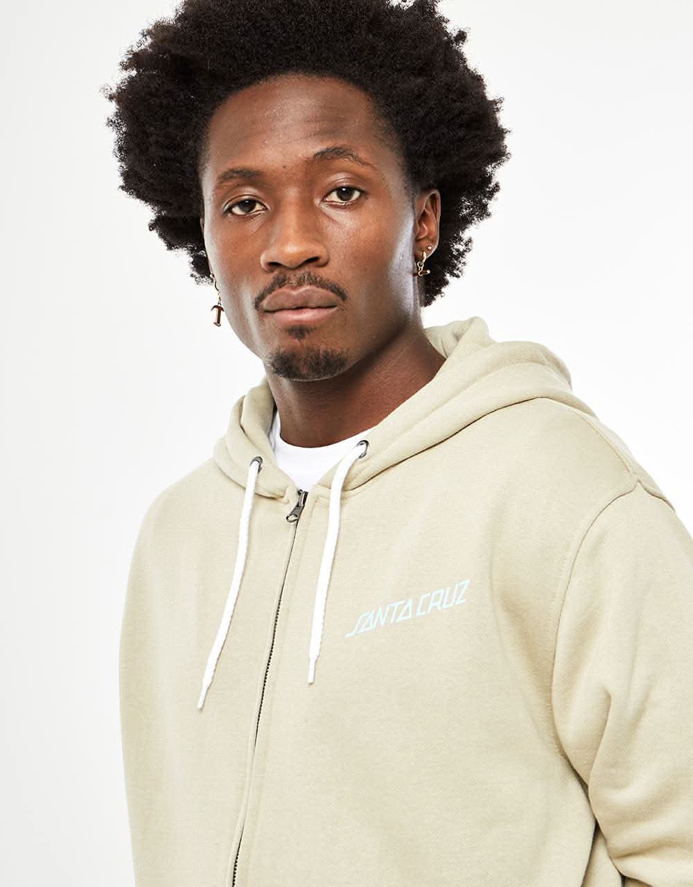 Santa Cruz Shadowless Dot Zip Hoodie - Nickel