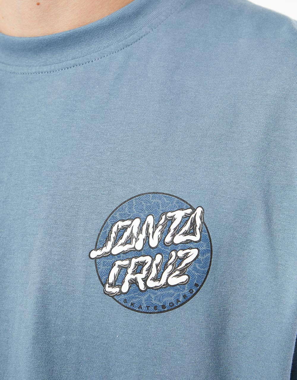 Santa Cruz Alive Dot T-Shirt - Vintage Blue