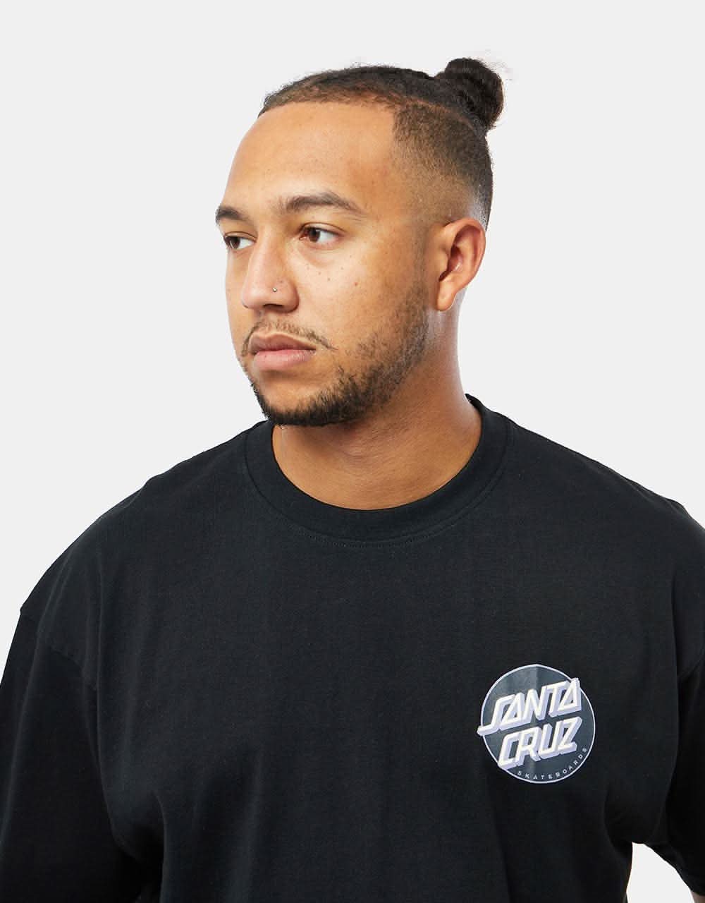 Santa Cruz Botanic Skull T-Shirt - Black