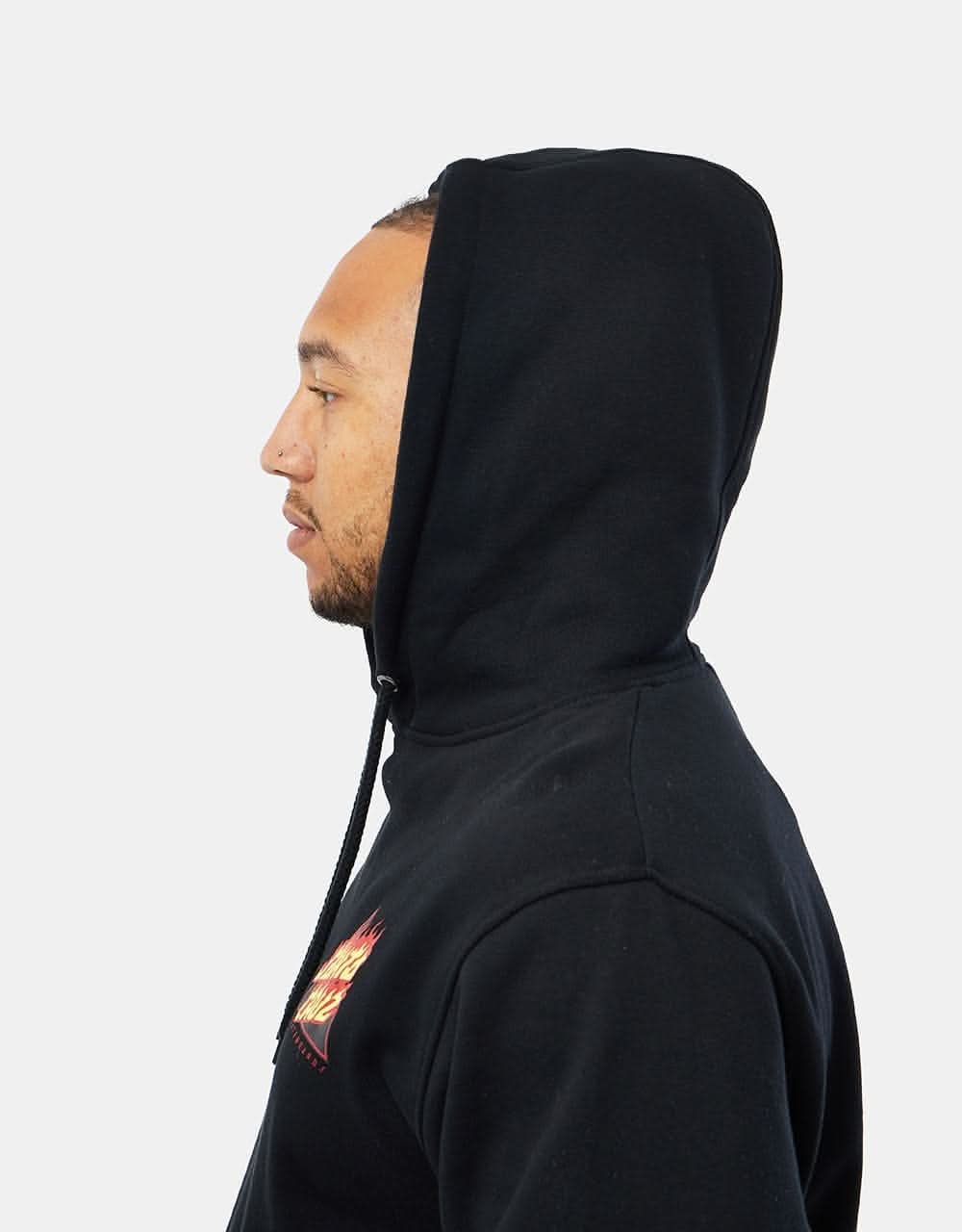 Santa Cruz Flamed Not A Dot Pullover Hoodie - Black