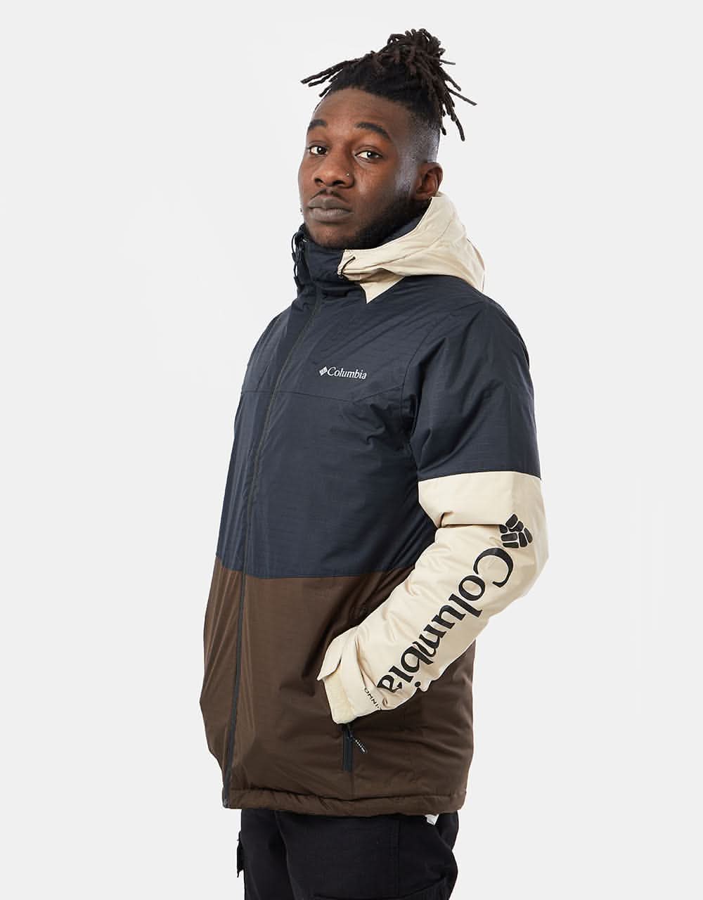 columbia men's point park waterproof omni heat insulated jacket