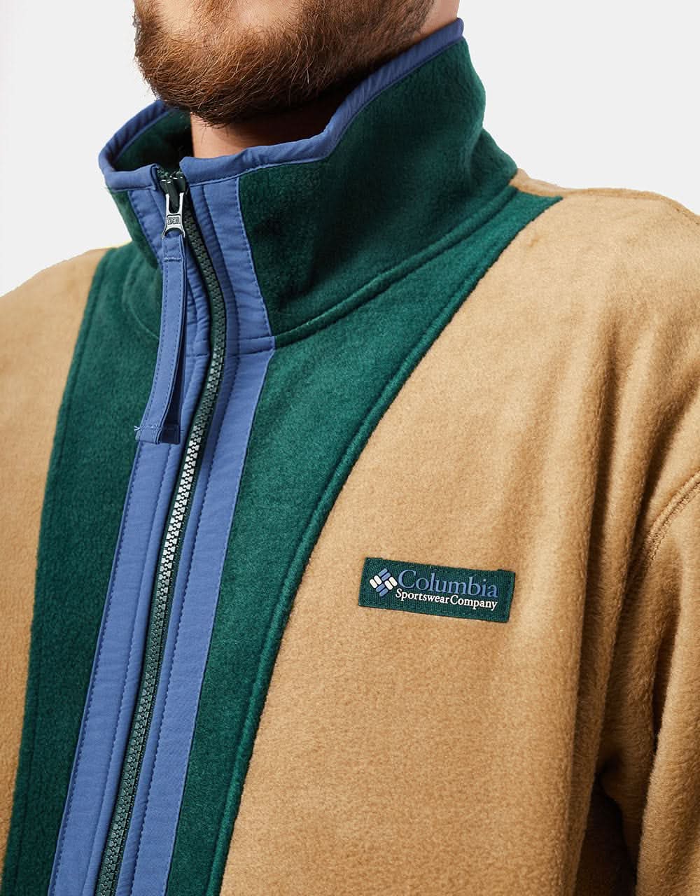 Columbia Backbowl™ Sherpa Full Zip Fleece - Delta/Spruce/Dark Mountain