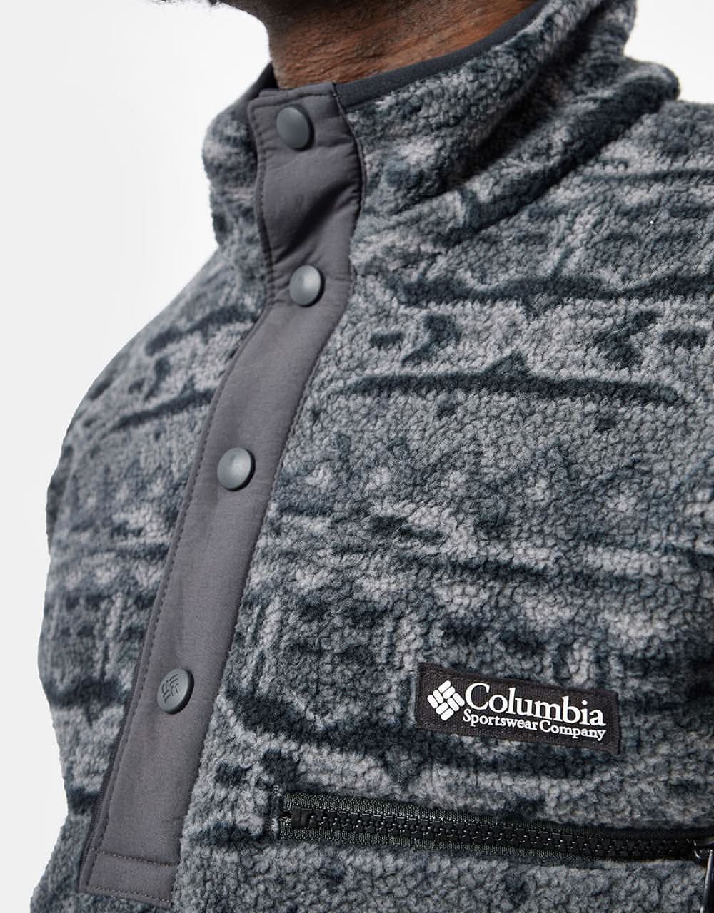 Columbia Helvetia™ Half Snap Fleece - Black/80's Stripe
