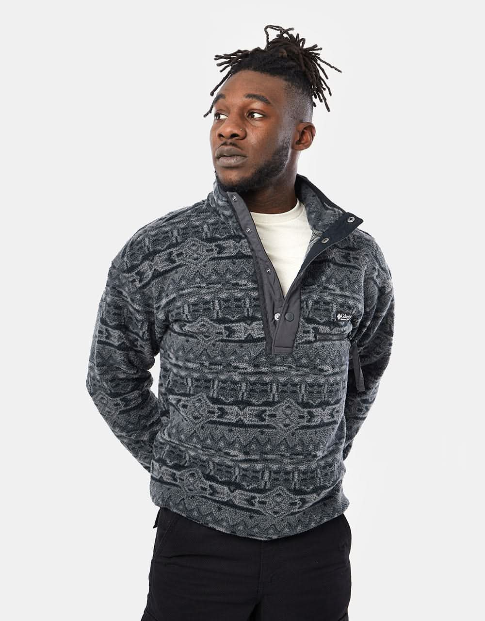 Columbia Helvetia™ Half Snap Fleece - Black/80's Stripe