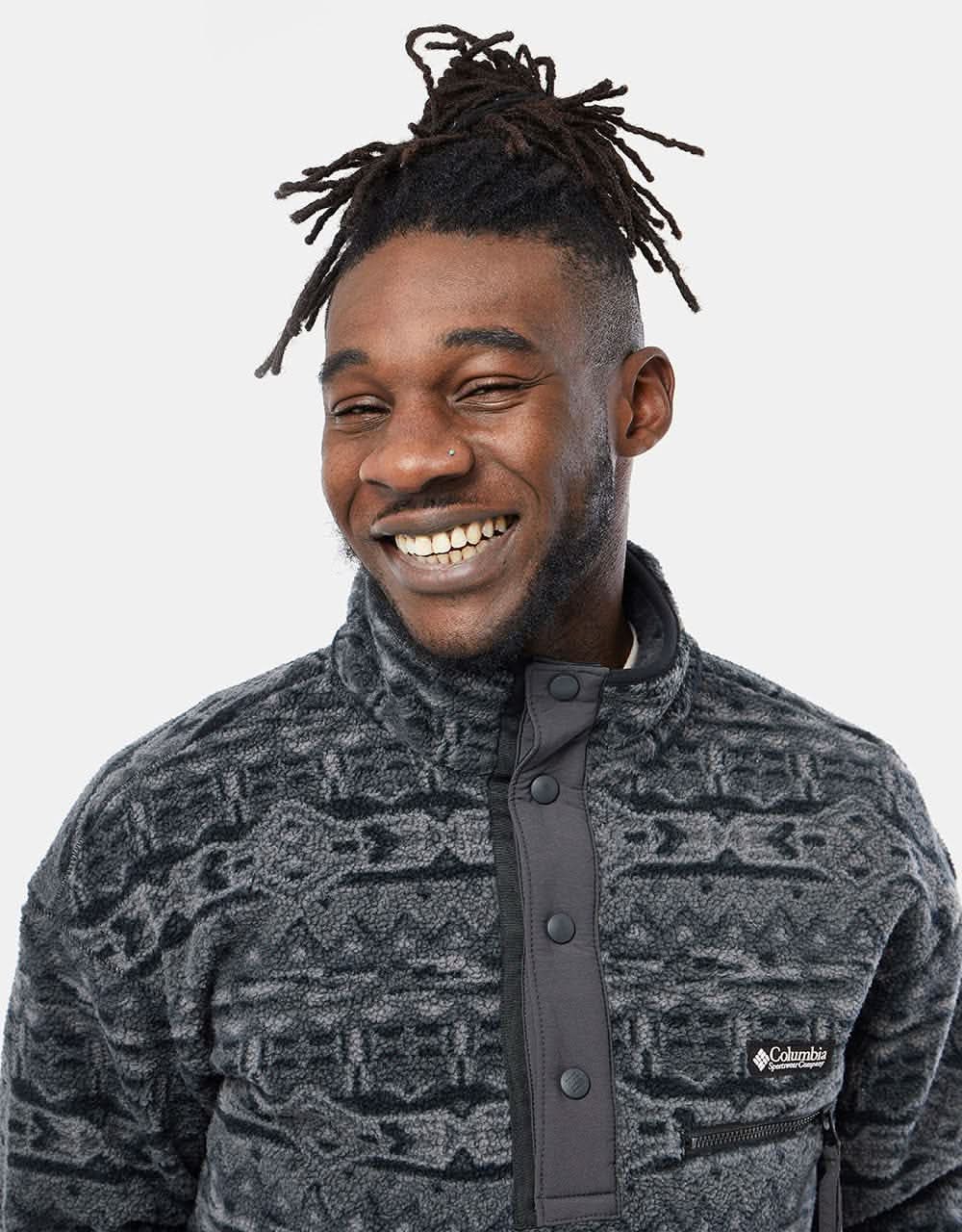 Columbia Helvetia™ Half Snap Fleece - Black/80's Stripe