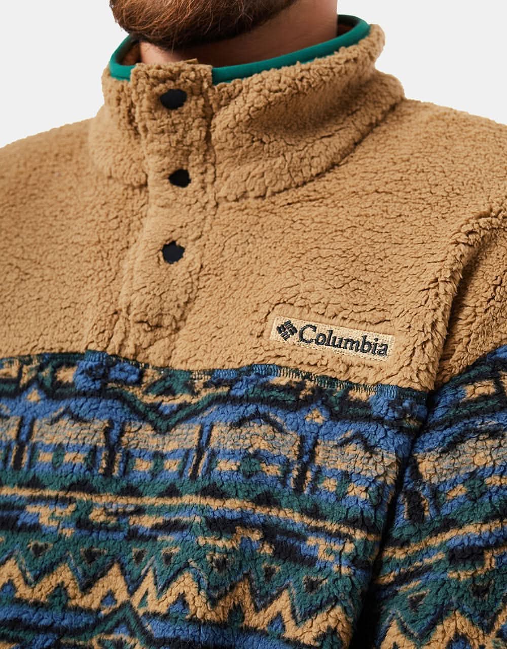 Columbia Rugged Ridge™ Sherpa Half Snap - Spruce/80's Stripe Print/Delta