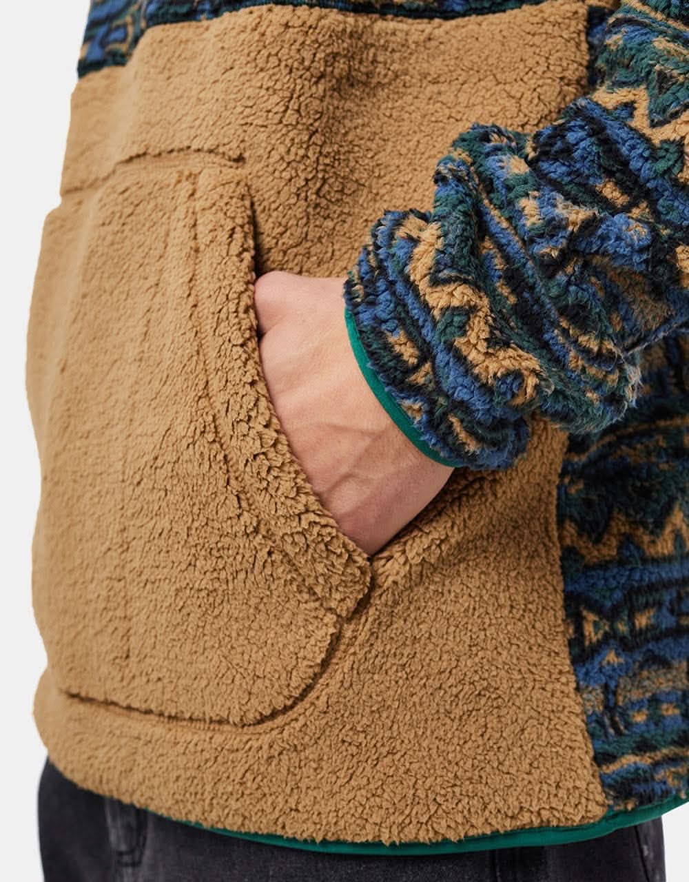 Columbia Rugged Ridge™ Sherpa Half Snap - Spruce/80's Stripe Print/Delta