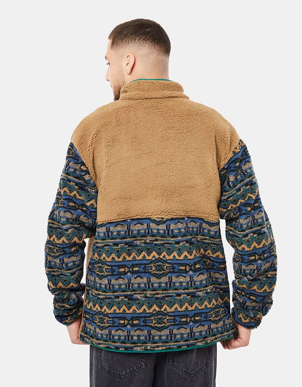 Columbia Rugged Ridge™ Sherpa Half Snap - Spruce/80's Stripe Print/Delta