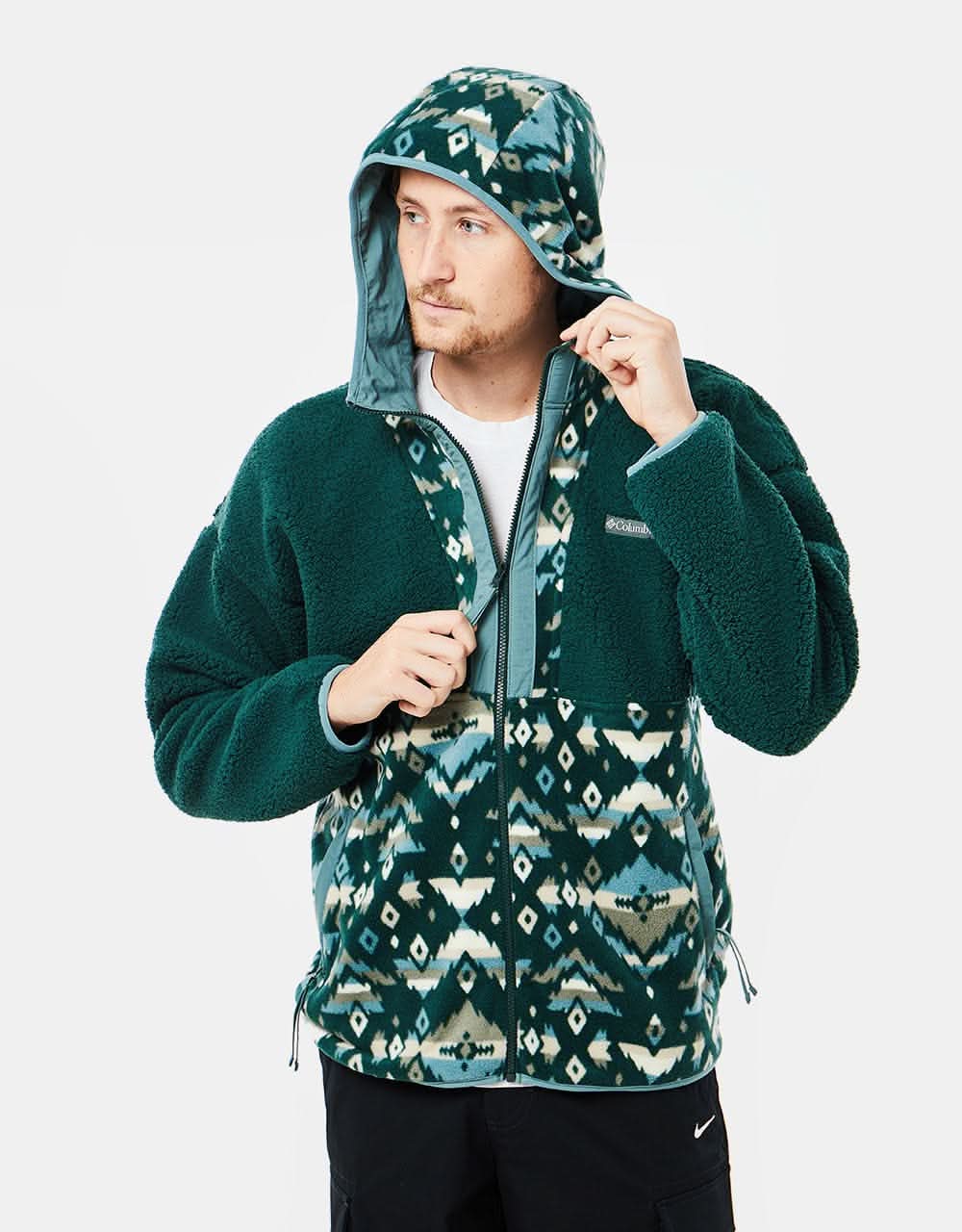 Columbia Backbowl™ Sherpa Full Zip Hoodie - Spruce/Spruce Rocky Mounta