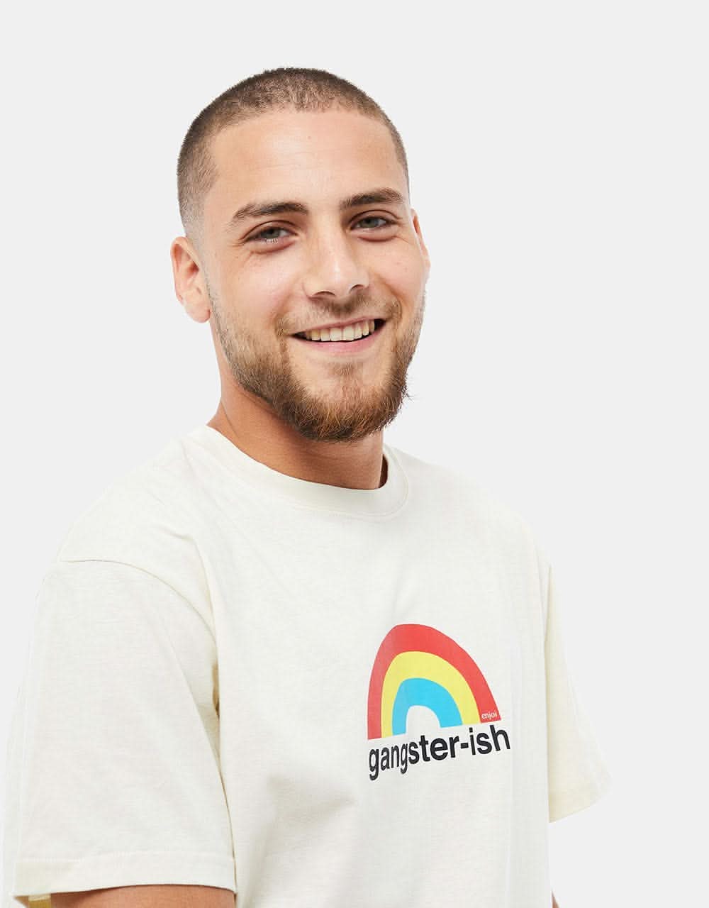 Enjoi Gangsterish T-Shirt - Bone White