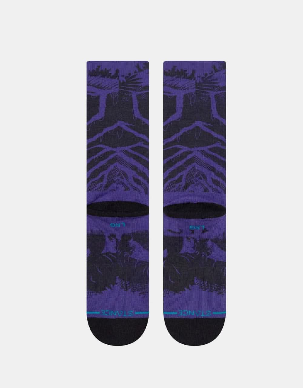 Stance x Marvel Black Panther Yibambe Crew Socks - Purple