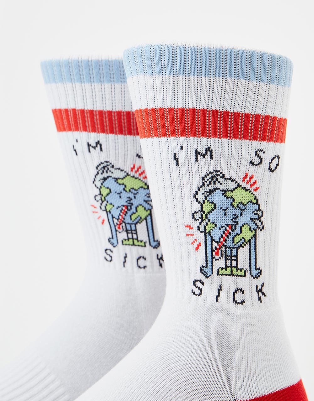 American Socks I'm So Sick Socks - White