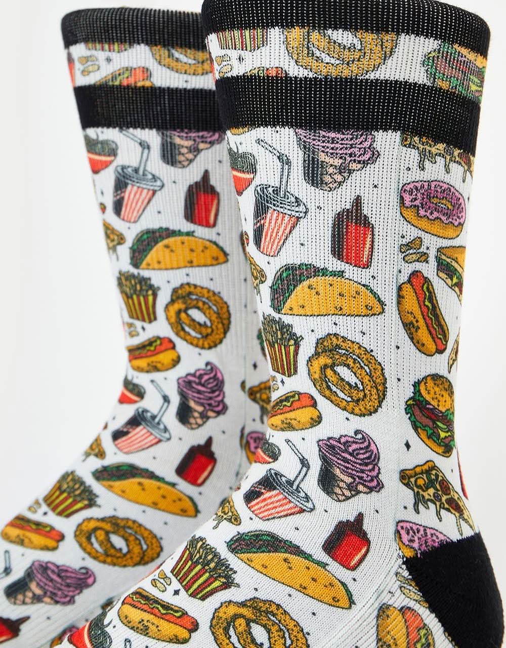 American Socks Junk Food Socks - White