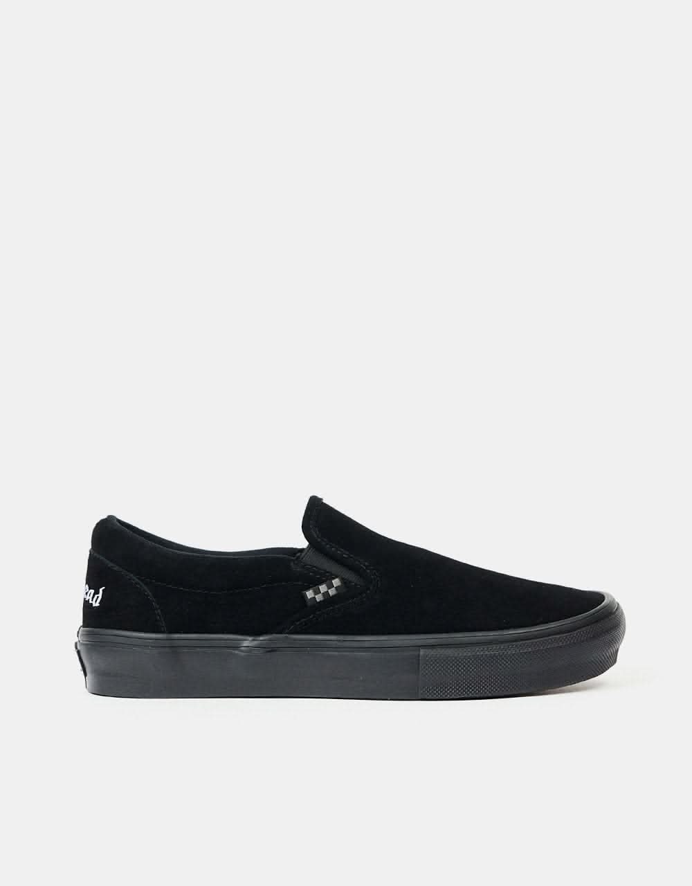 Vans Skate Slip-On Shoes - (Motorhead) Black/Black