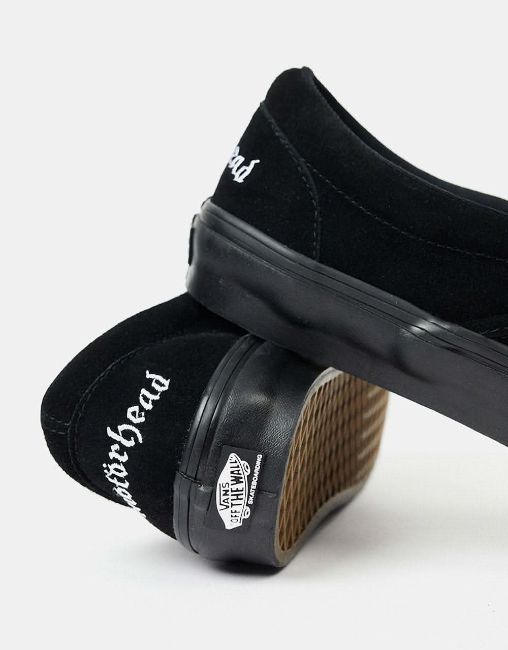 Vans Skate Slip-On Shoes - (Motorhead) Black/Black