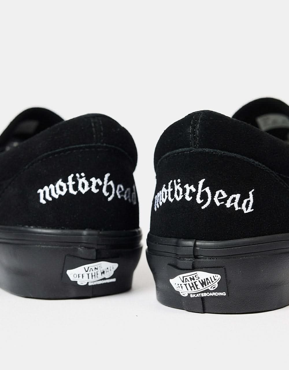 Vans Skate Slip-On Shoes - (Motorhead) Black/Black