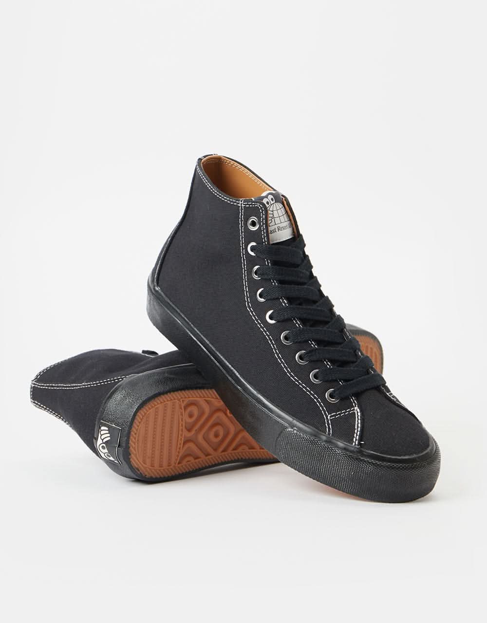 Last Resort AB VM003 Canvas Hi Skate Shoes - Black/Black/White