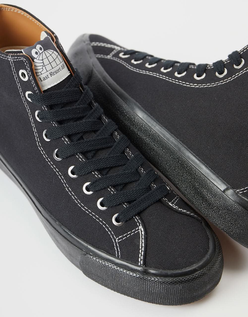 Last Resort AB VM003 Canvas Hi Skate Shoes - Black/Black/White