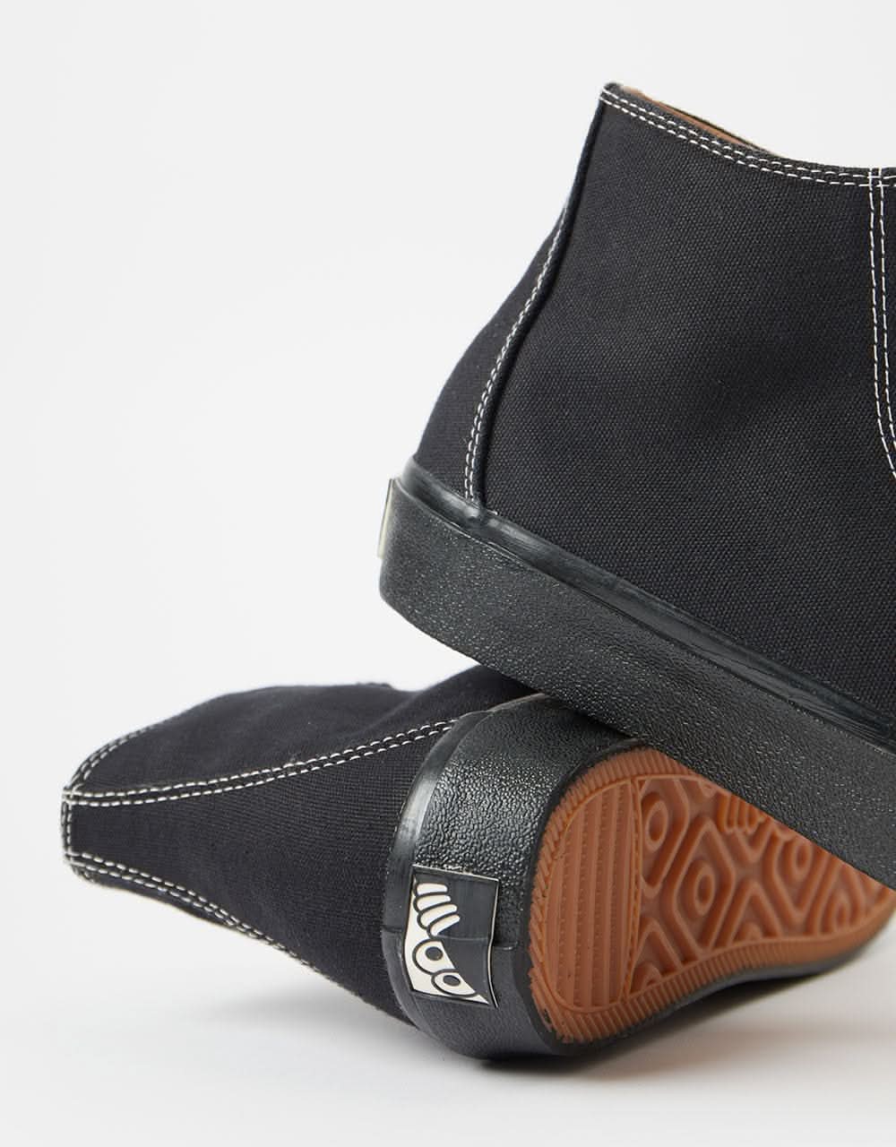 Last Resort AB VM003 Canvas Hi Skate Shoes - Black/Black/White