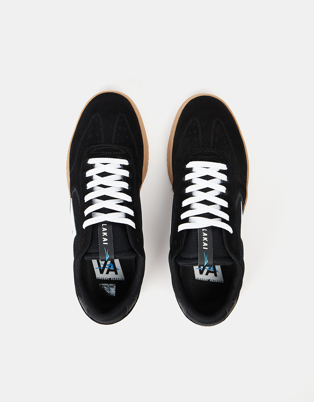 Lakai Atlantic Skate Shoes - Black/Gum Suede