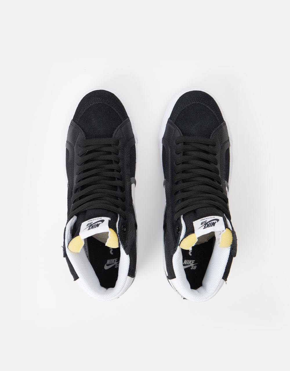 Nike SB Zoom Blazer Mid Premium Plus Skate Shoes - Black/White