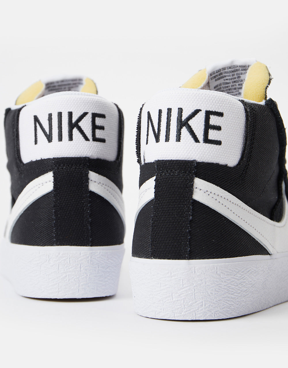 Nike SB Zoom Blazer Mid Premium Plus Skate Shoes - Black/White