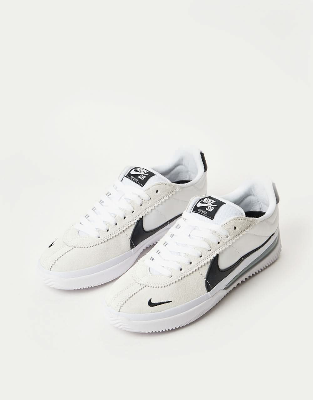 Nike SB BRSB Eco Skate Shoes - White/Black-White-Black