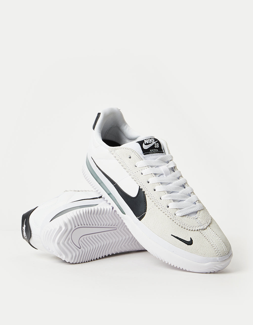 Nike SB BRSB Eco Skate Shoes - White/Black-White-Black