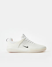 Nike SB Zoom Nyjah 3 Skate Shoes - White/Black-Summit White-Hyper Pink