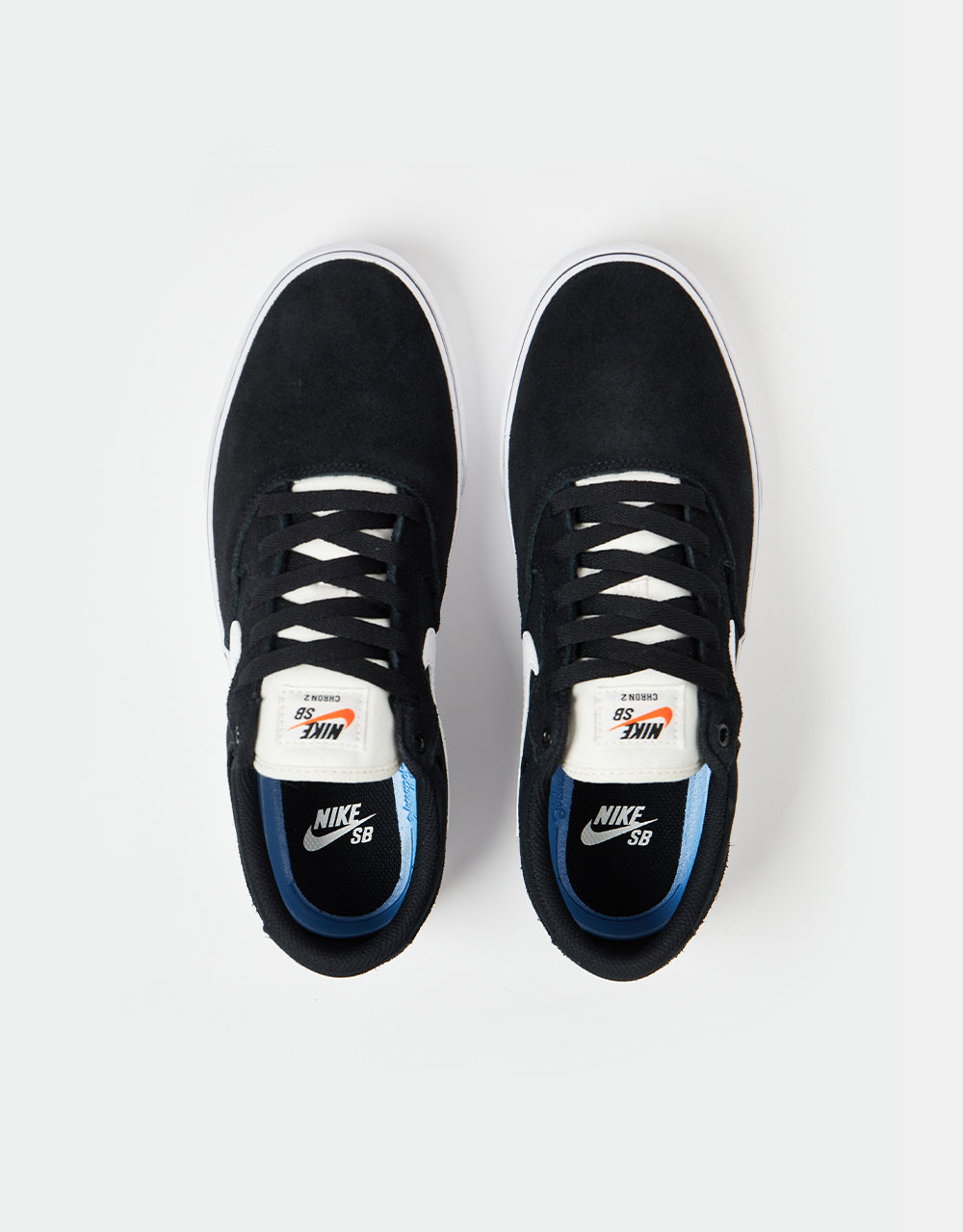Nike SB Chron 2 Skate Shoes - Black/White-Black-Sail