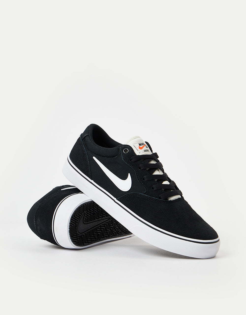 Nike SB Chron 2 Skate Shoes - Black/White-Black-Sail