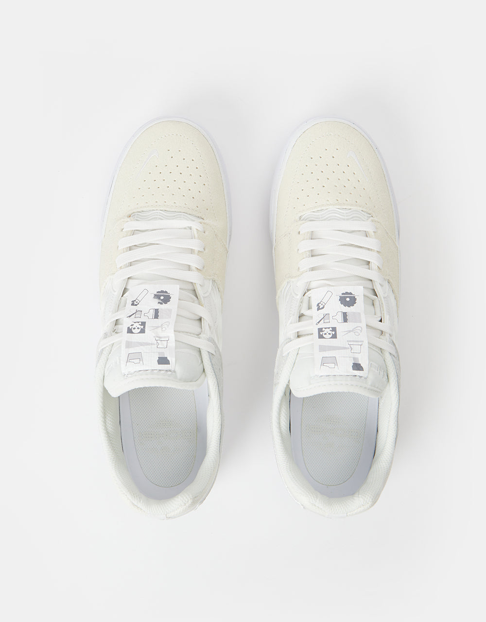 Nike SB Ishod Premium Skate Shoes - Summit White/Summit White-Summit White
